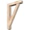 Ekena Millwork Traditional Craftsman Smooth Bracket w/ Offset Brace, Douglas Fir, 5 1/2"W x 26"D x 38"H BKT0604X26X38TRA04SDF - alternate 1